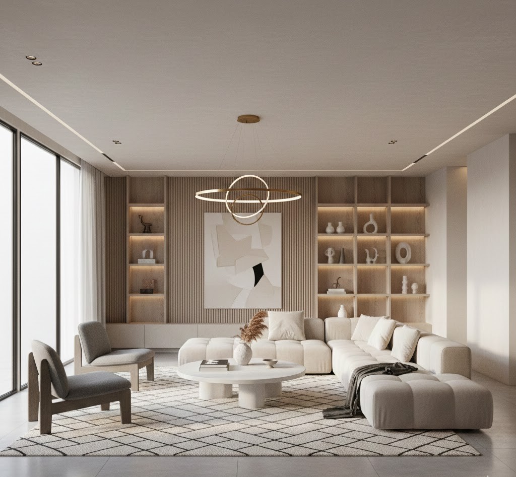 Modern minimalist living room design